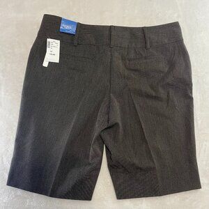 NWT Ricki's Bermuda 12' Stretch Women's Brown Dress Shorts Size 14